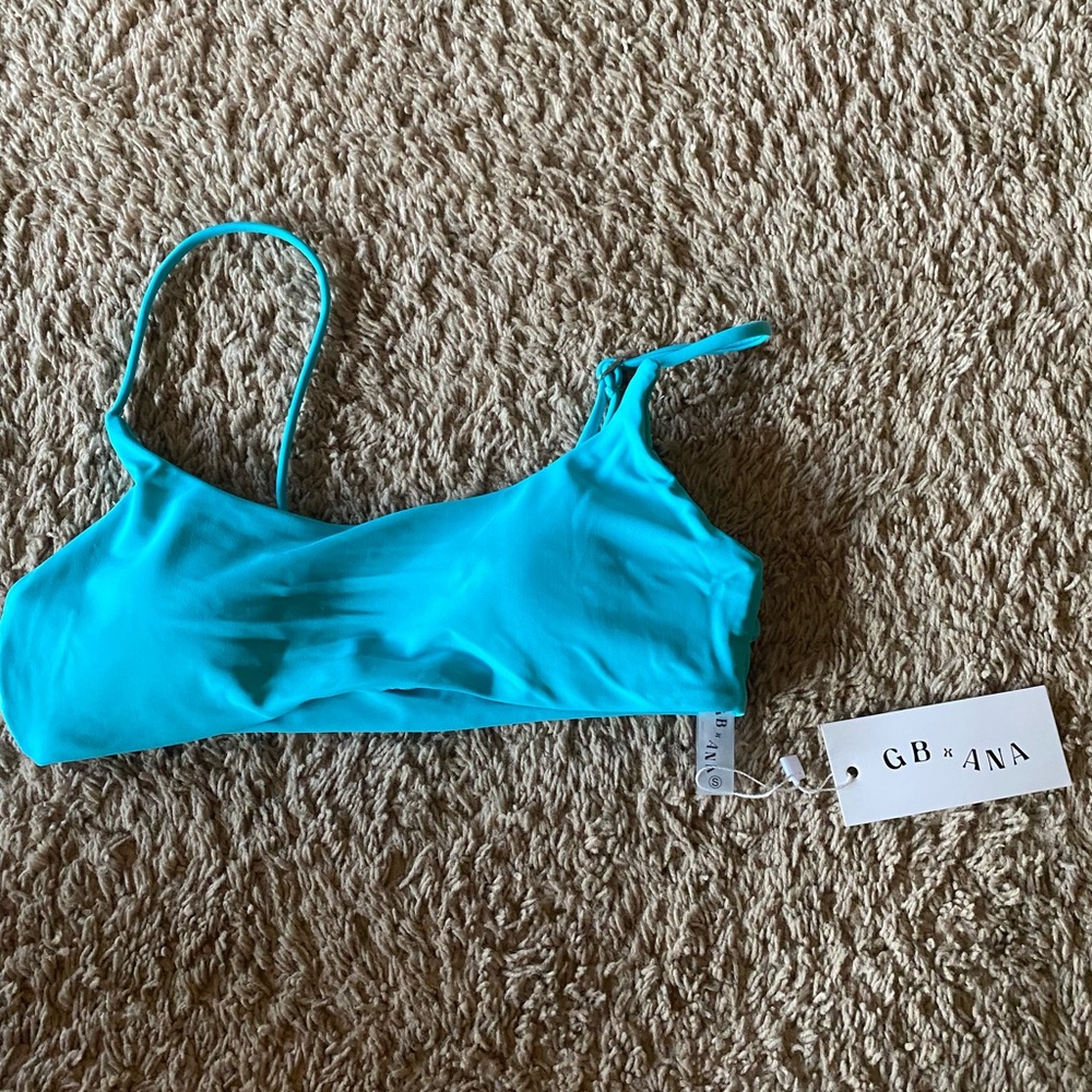 GREY BANDIT X ANA STOWELL BIKINI TOP NWT SOZE SMALL SEASIDE COLOR